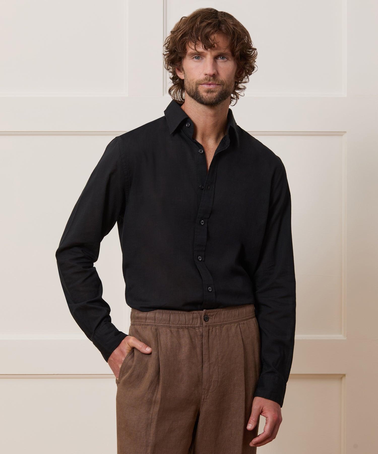 Slim Summerweight Point Collar Shirt Product Image