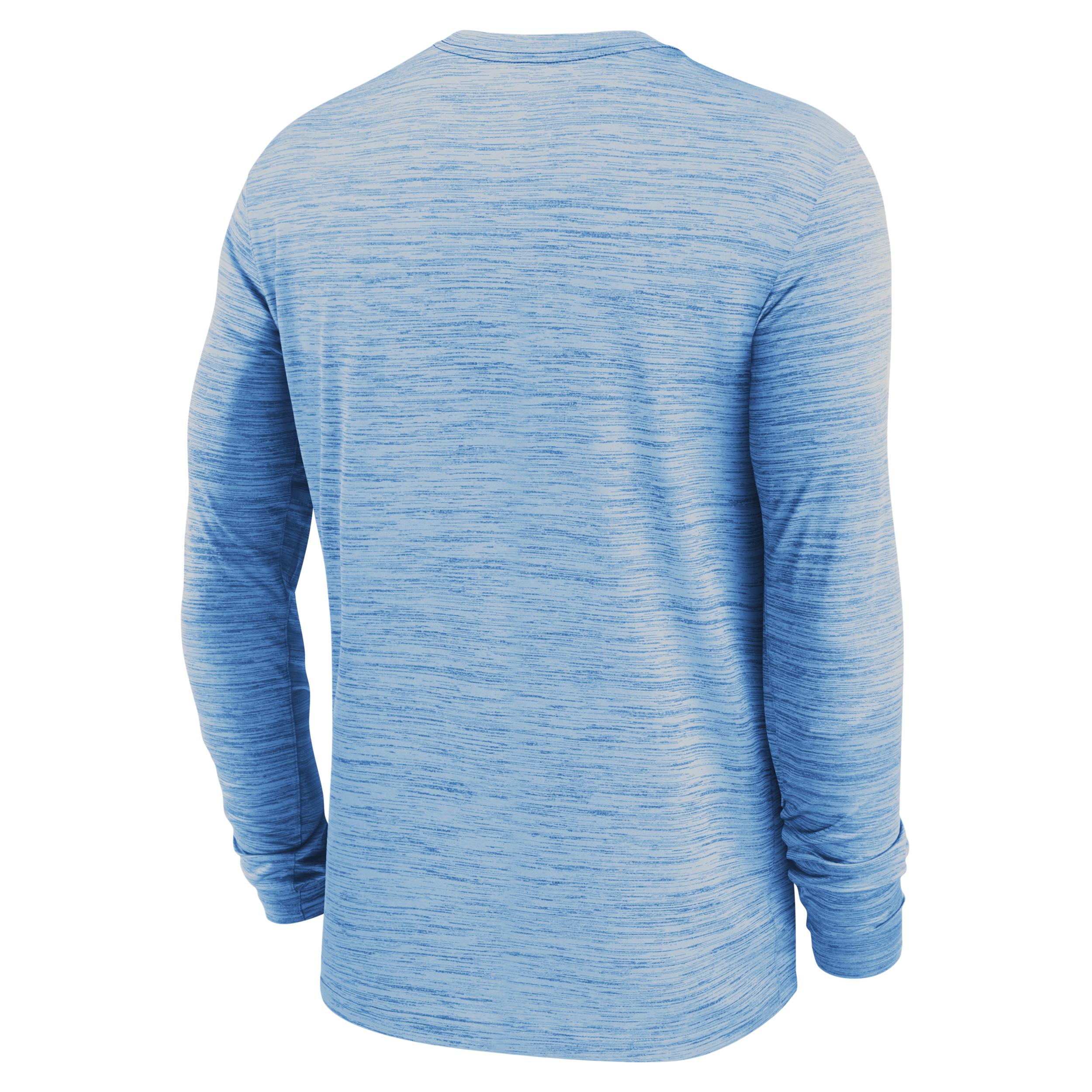 Men's North Carolina Sideline Velocity Jordan Brand Dri-FIT College Long-Sleeve T-Shirt Product Image
