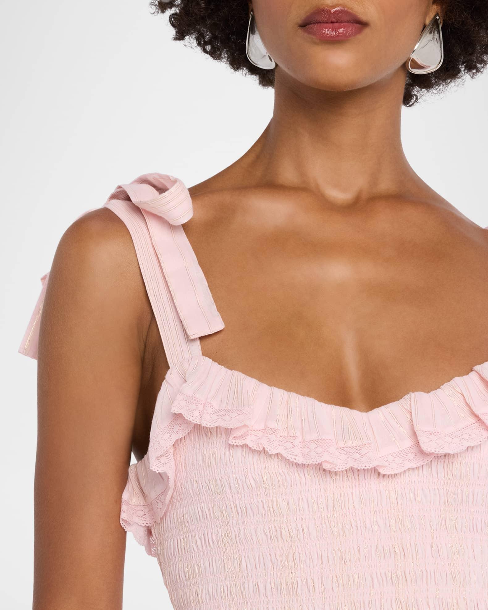 Sherina Cotton Smocked Mini Dress Product Image