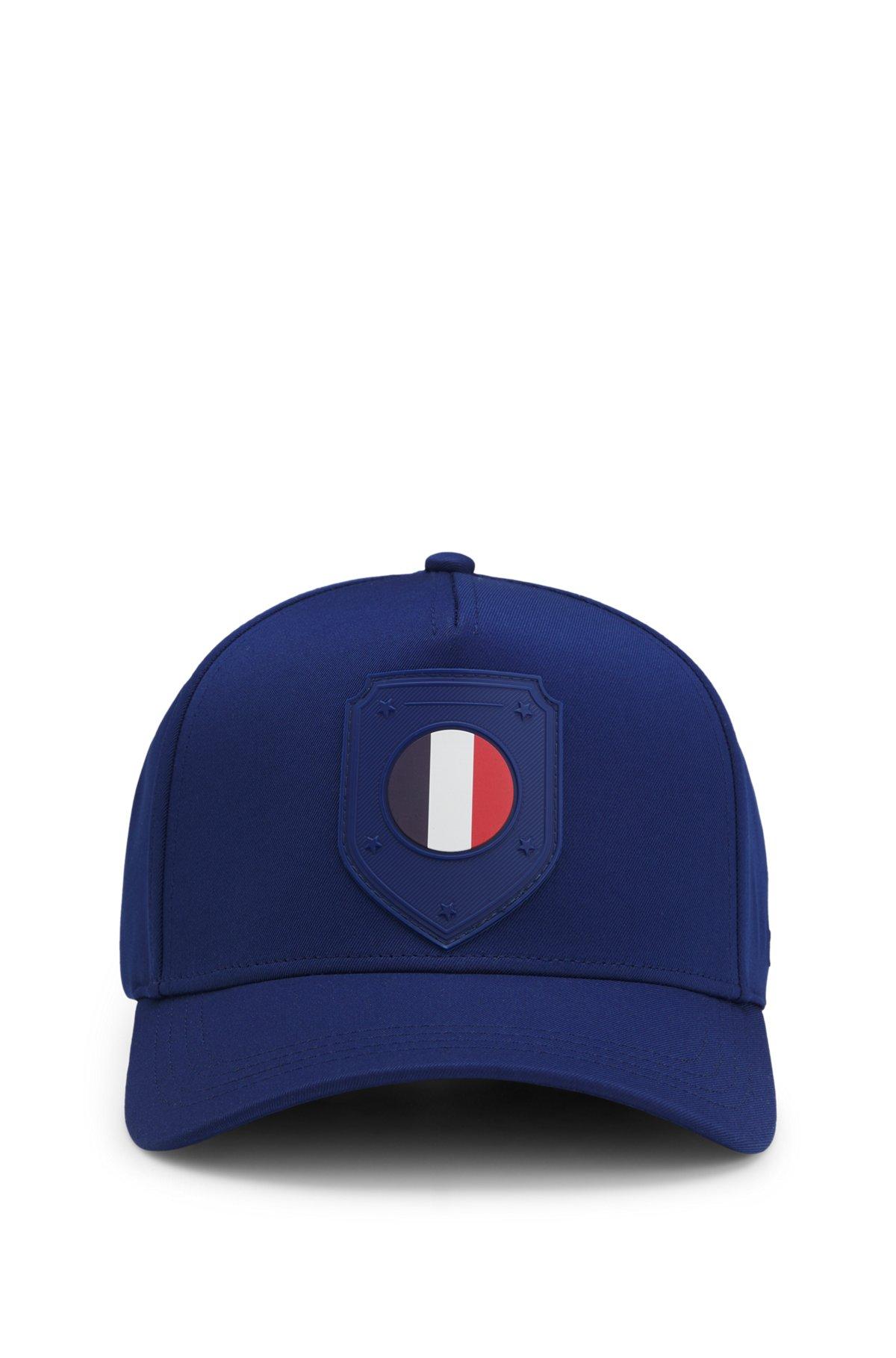 Logo cap in lustrous twill with country-flag badge Product Image