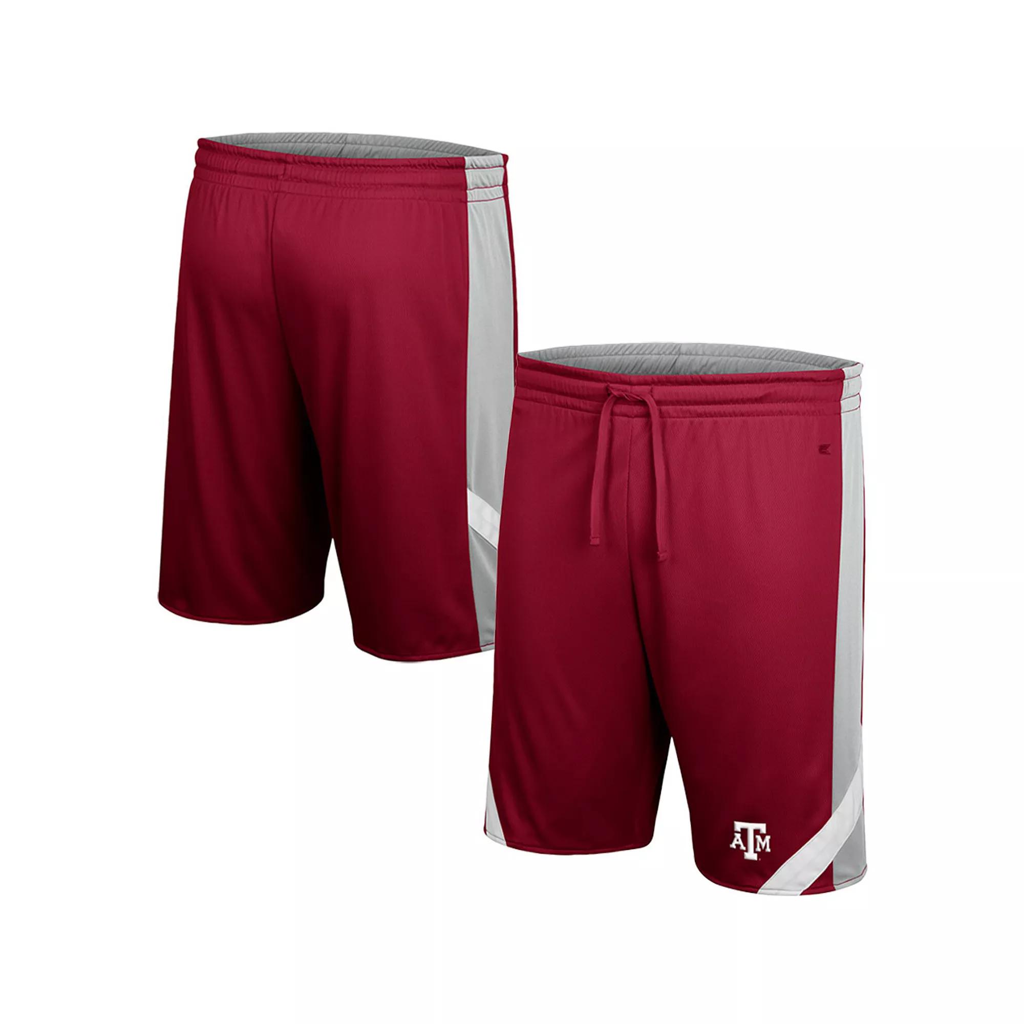 Men's Colosseum Maroon/Gray Texas A&M Aggies Am I Wrong Reversible Shorts,  Product Image