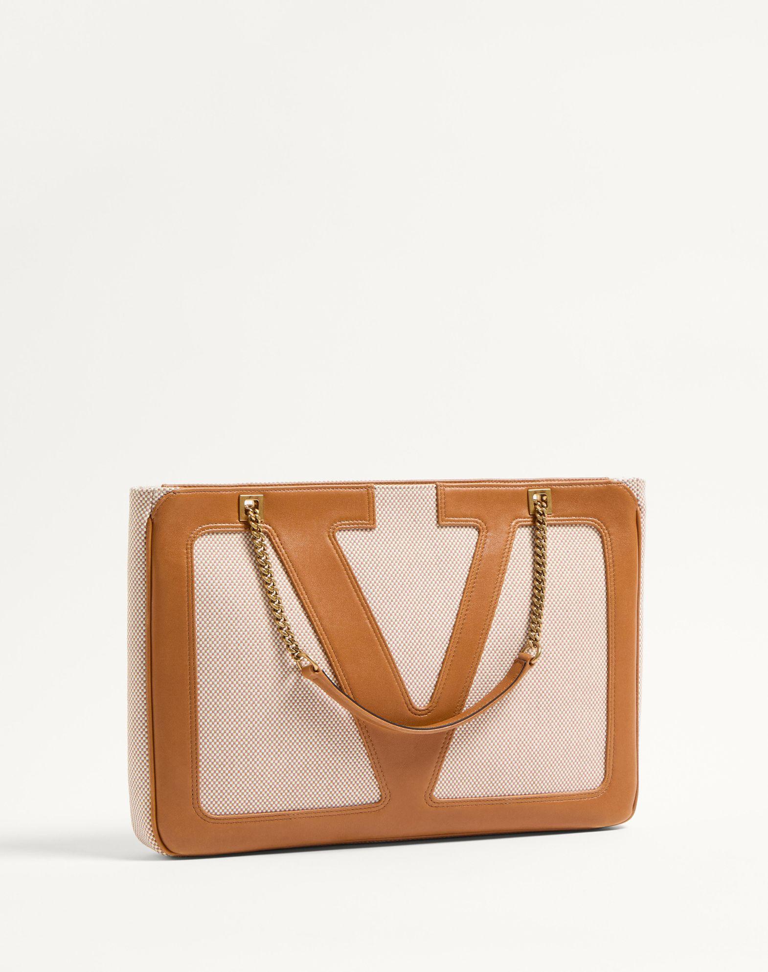 Valentino Garavani Viva Superstar Medium Canvas Shopping Bag Product Image