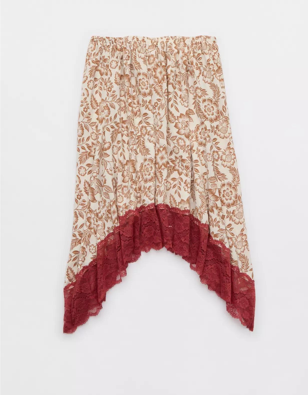 Aerie Handkerchief Midi Skirt Product Image