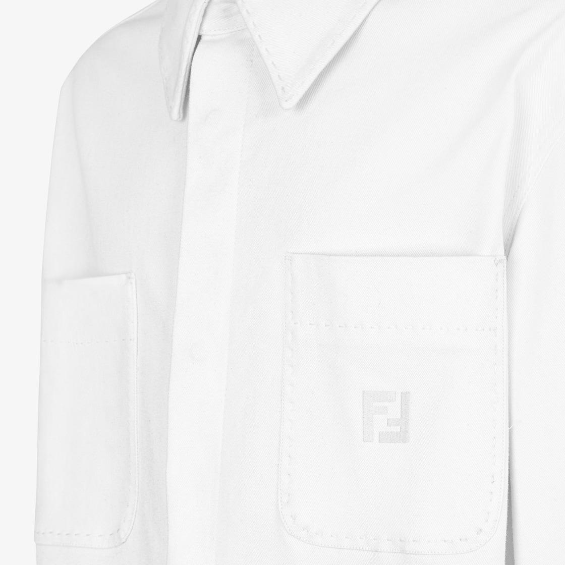 Jeans JacketWhite Selleria jeans jacket Product Image