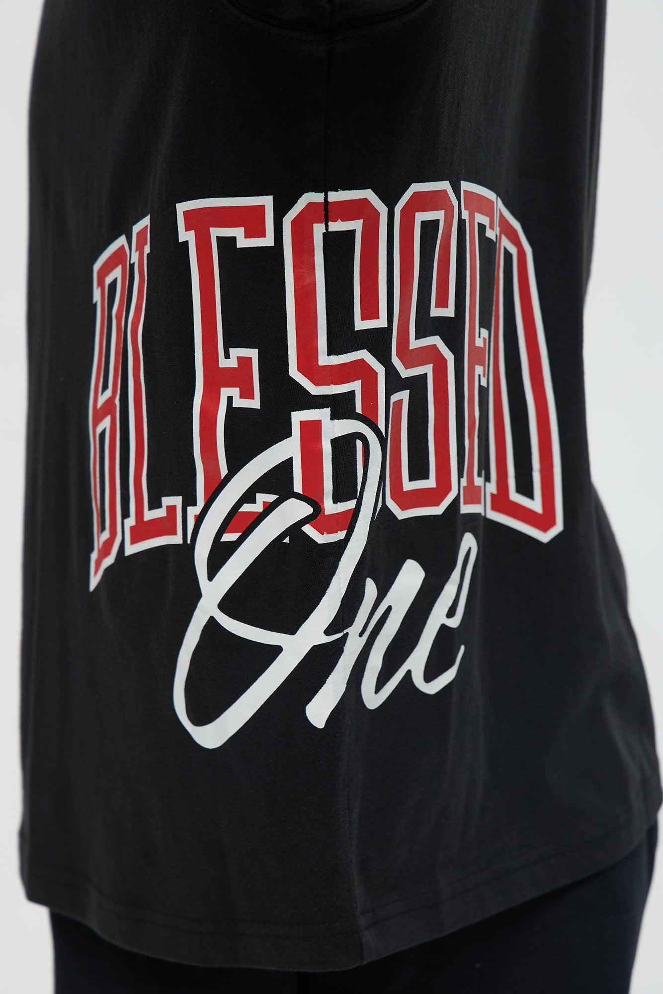 Blessed One Oversized Short Sleeve Tee - Black Male Product Image