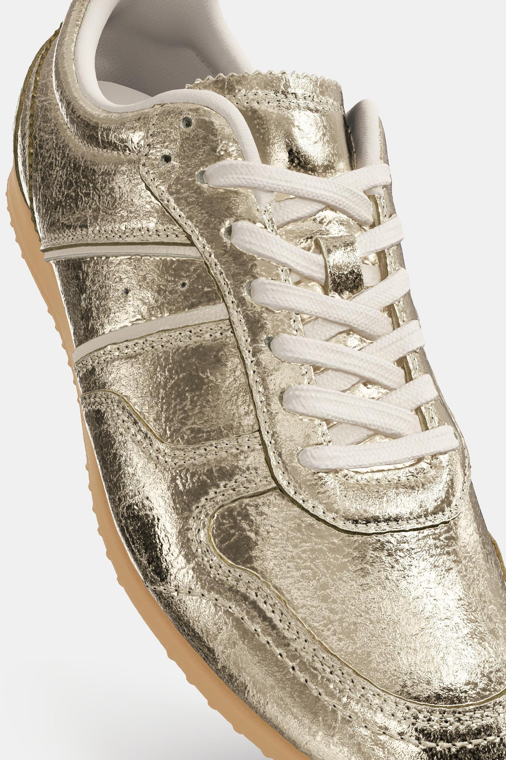 METALLIC EFFECT SNEAKERS Product Image