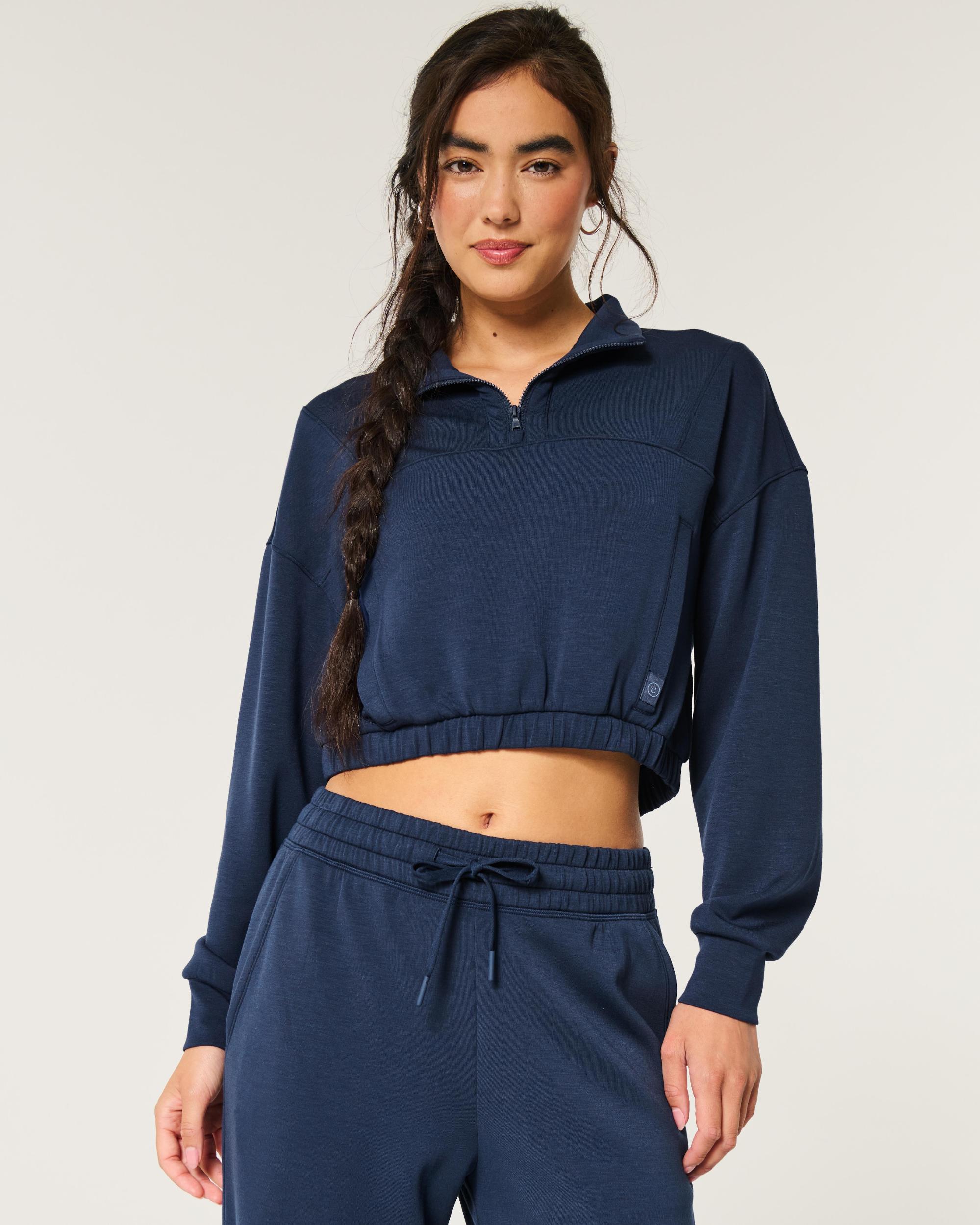 Gilly Hicks Active Cooldown Quarter-Zip Top Product Image