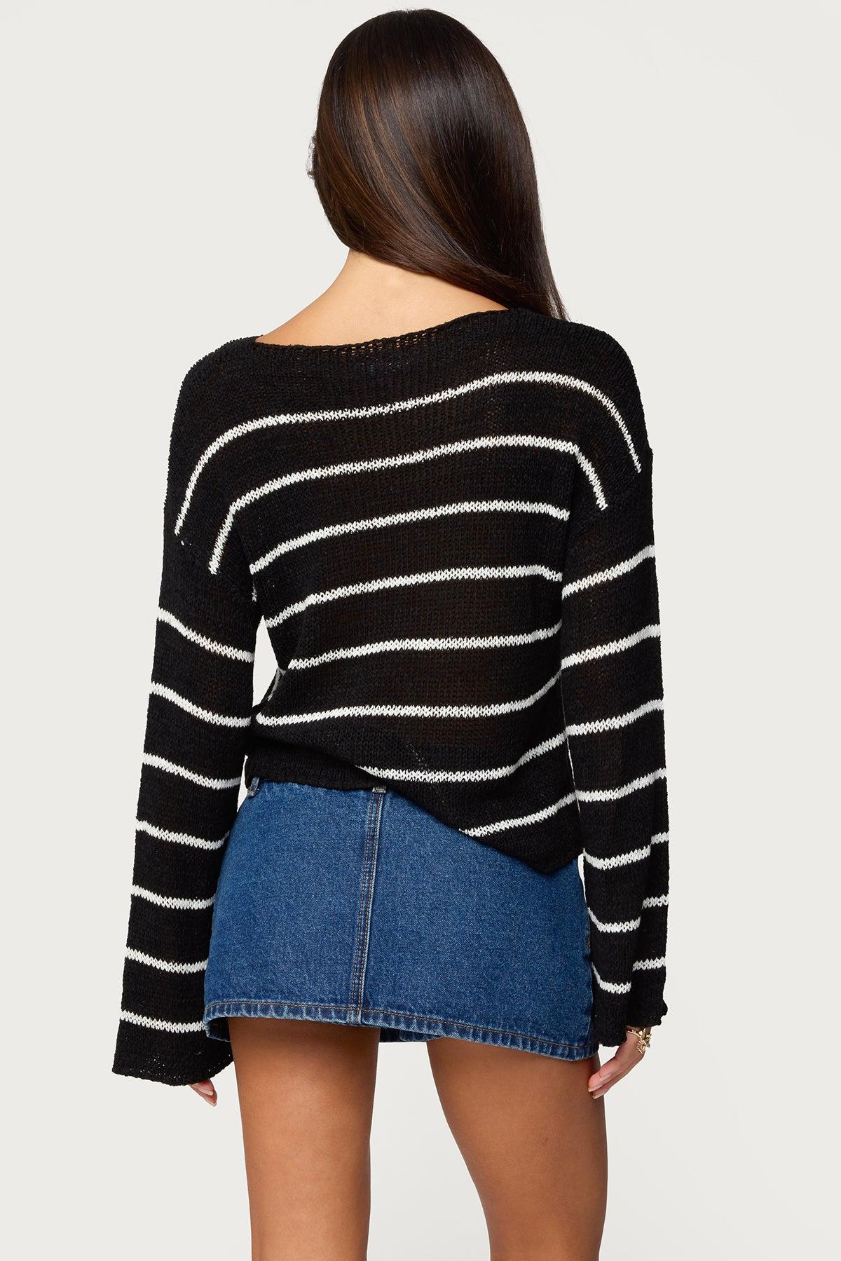 Drop Shoulder Light Knit Sweater Product Image