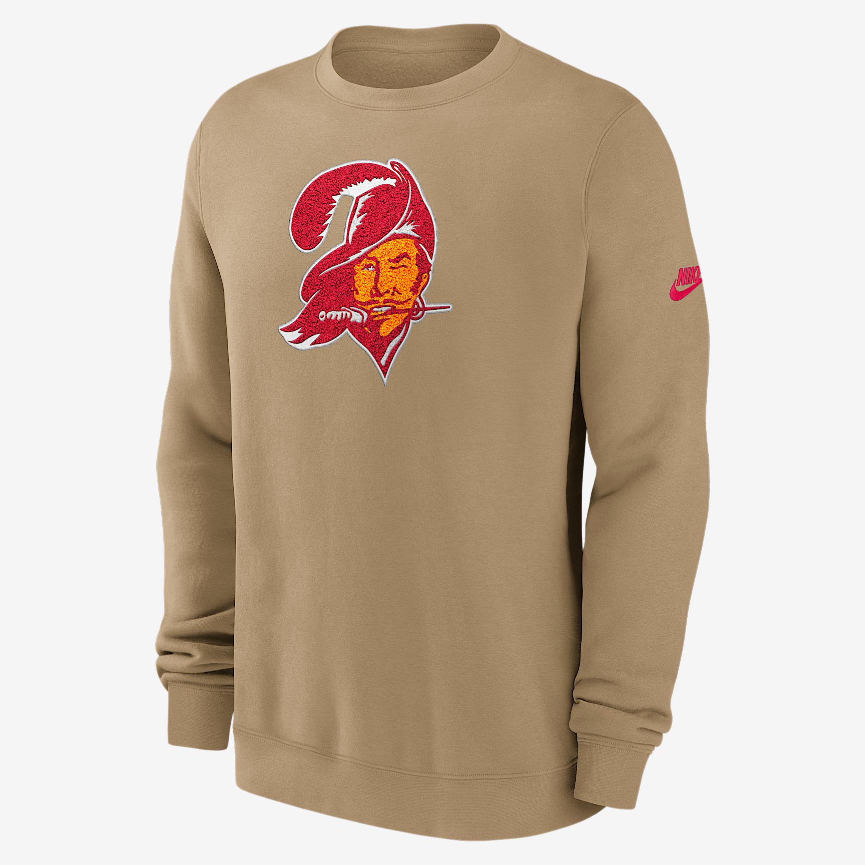 Tampa Bay Buccaneers Swing Pass Rewind Club Nike Men's NFL Pullover Crew Product Image