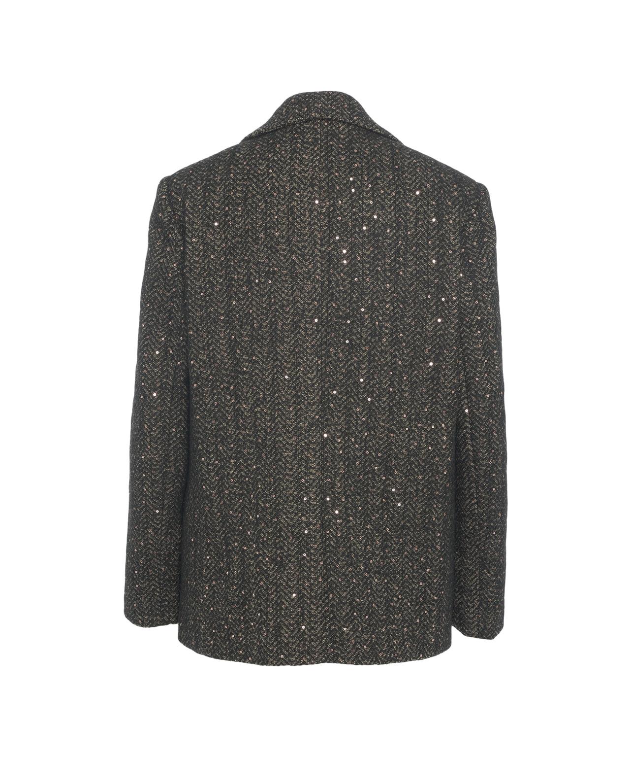 Blazer with sequins and brooch Product Image