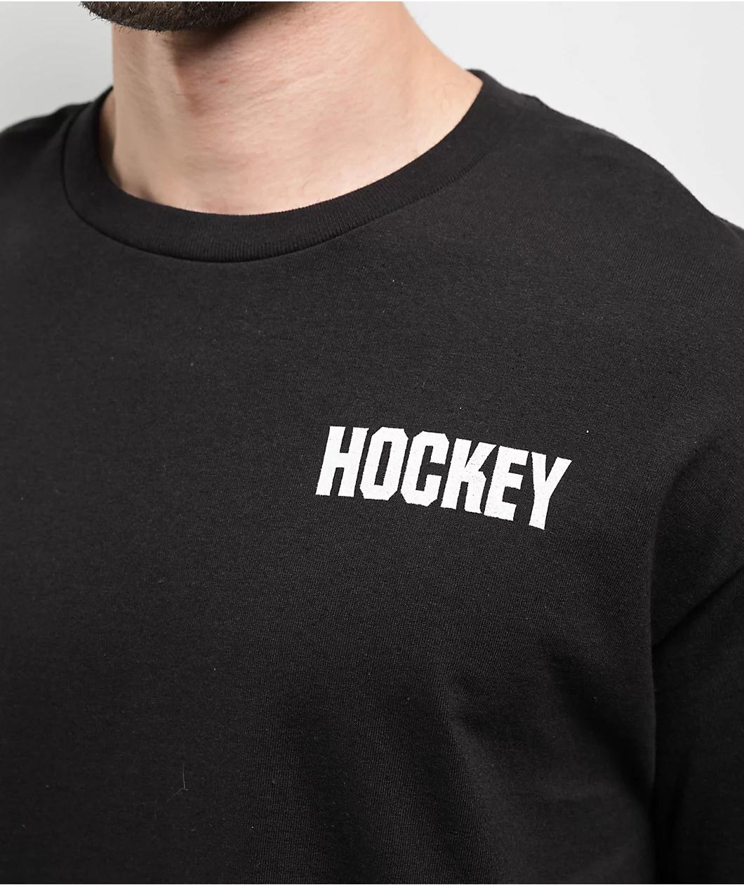Hockey Support Black T-Shirt Product Image
