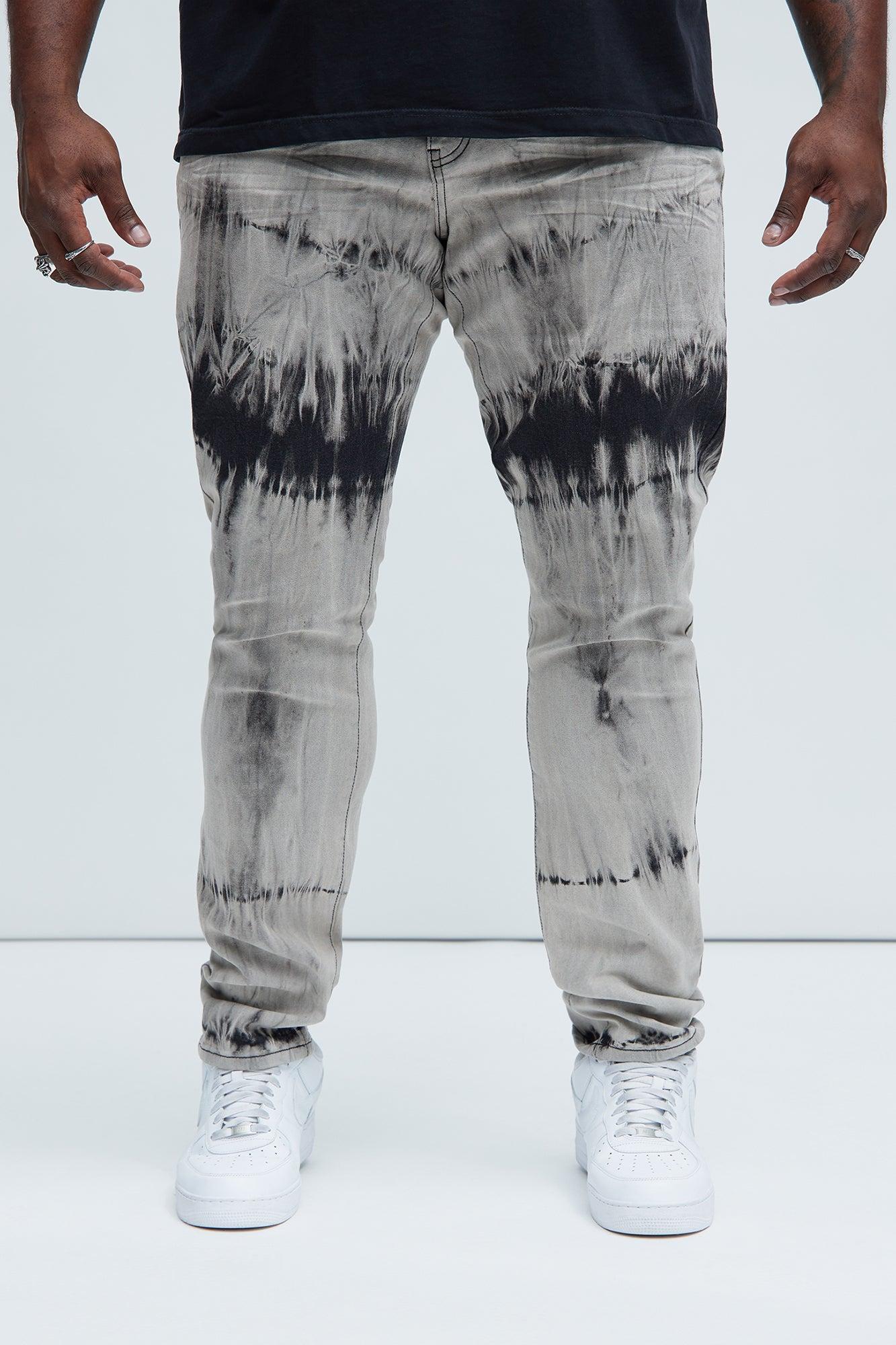 Way Out Stacked Skinny Jeans - Grey/combo Product Image