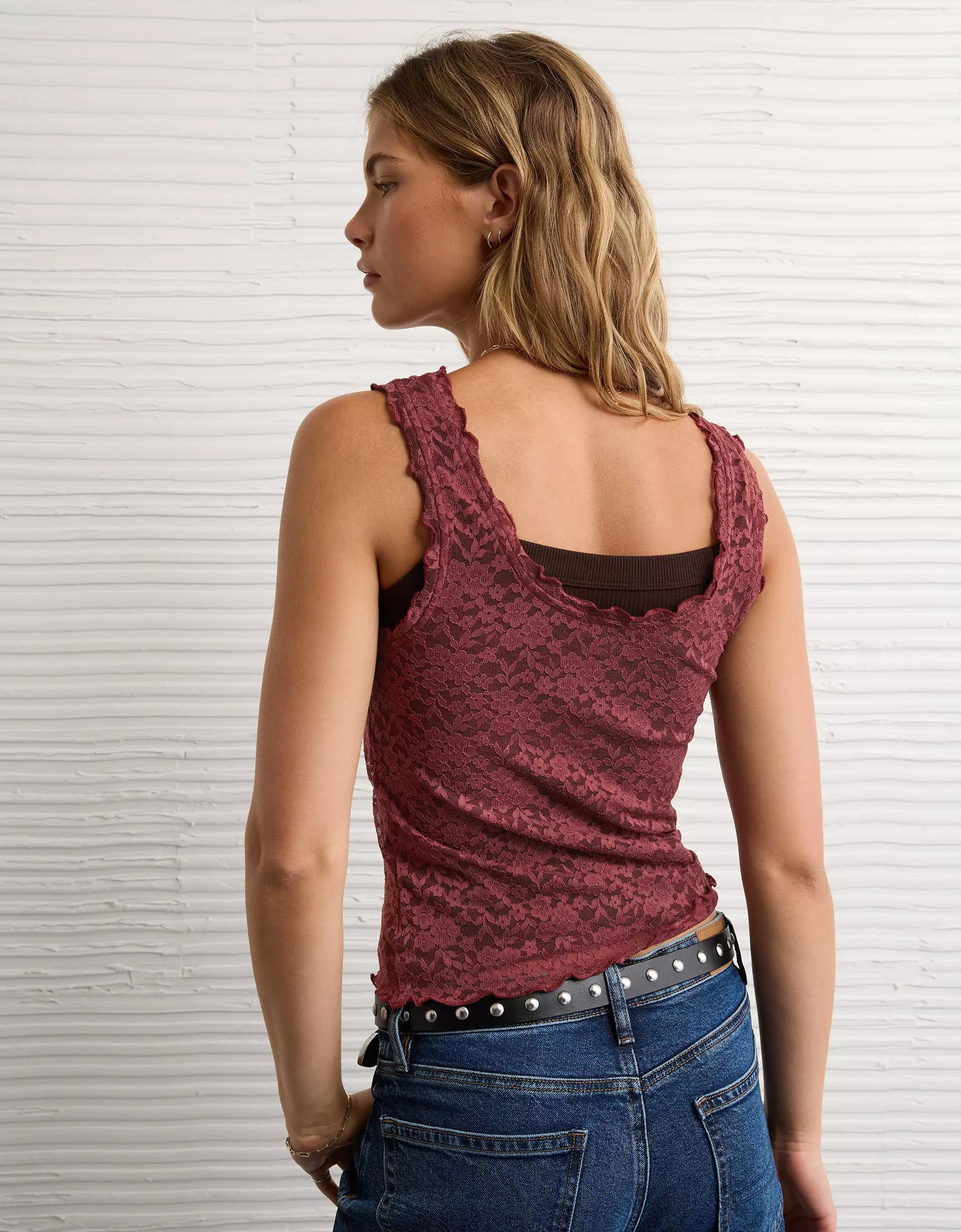 AE Lacey Scoop Neck Tank Top Women's Product Image
