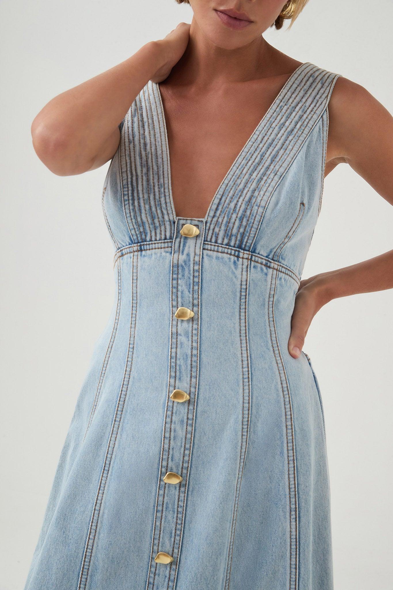 Coast Denim Midi Dress Product Image