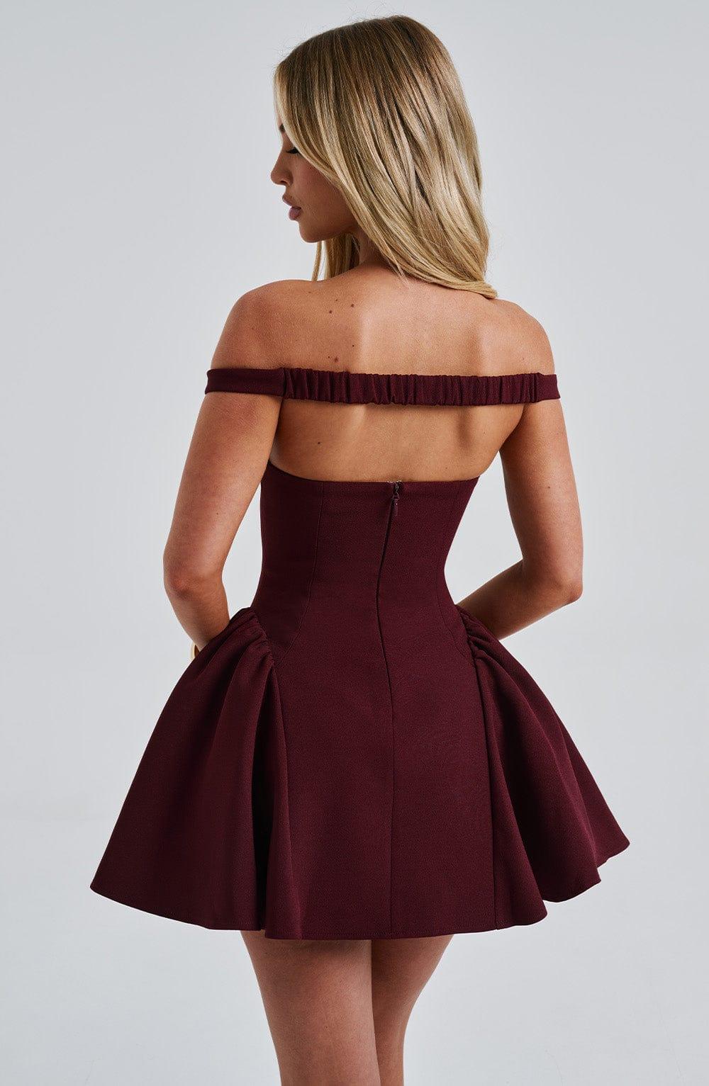 Marla Mini Dress - Cherry Lacquer Product Image
