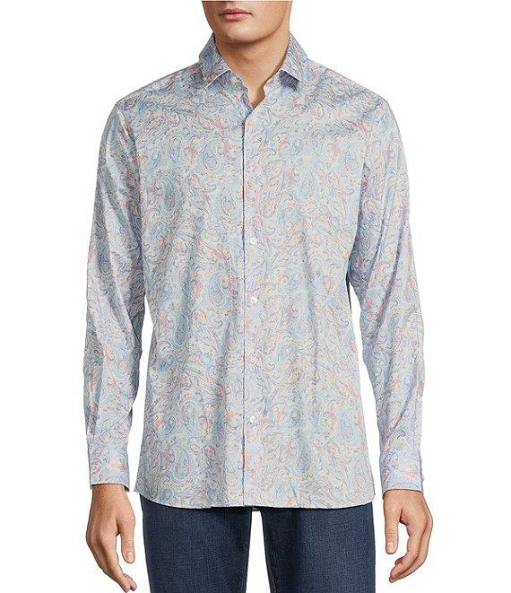 Hart Schaffner Marx The Mr. Classic Collection Long Sleeve Paisley Coatfront Shirt Product Image