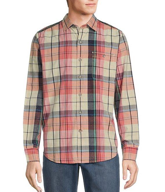 Tommy Bahama Tortola Sunwash Multi-Check Long Sleeve Woven Shirt Product Image