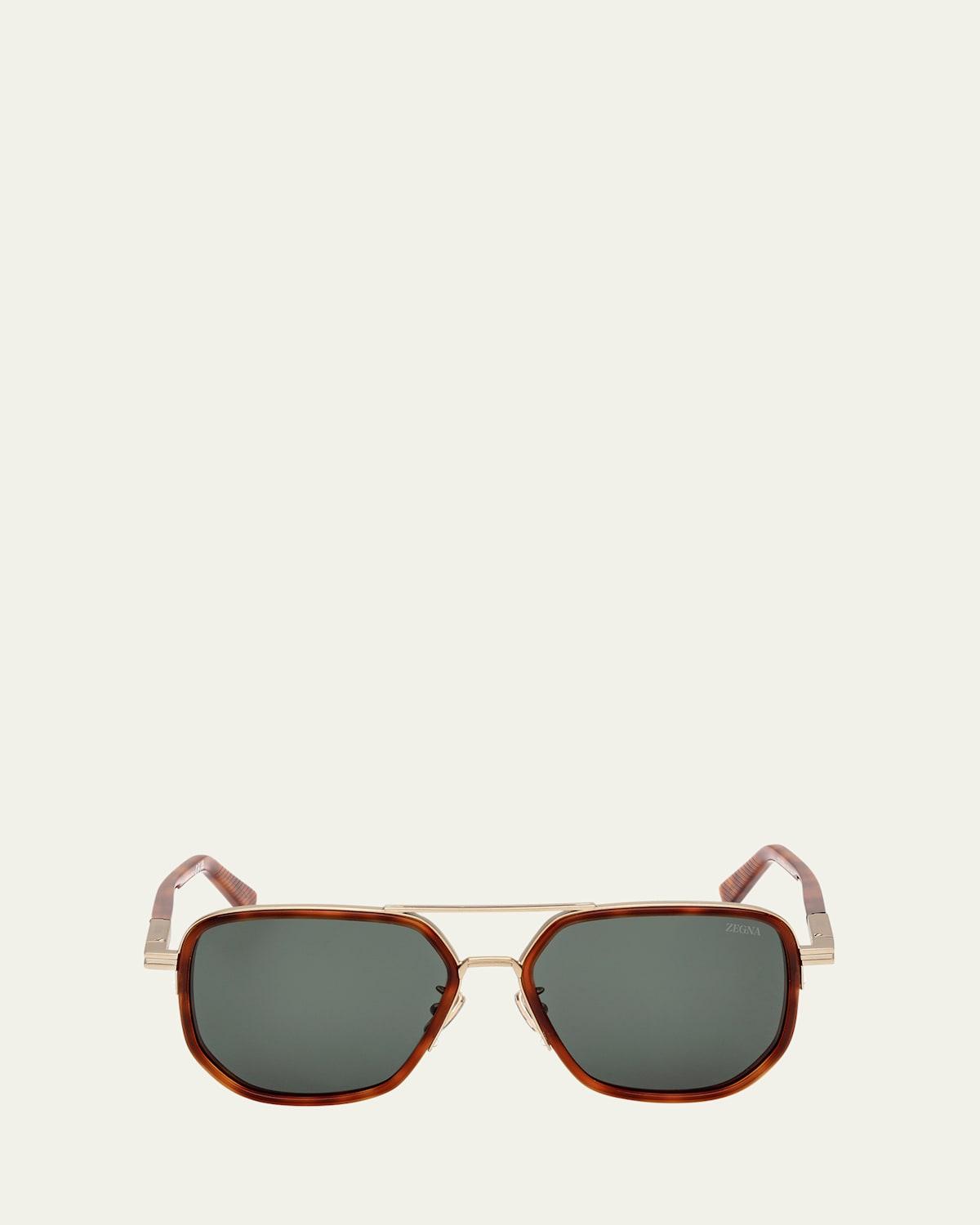 Mens Metal Square Sunglasses Product Image