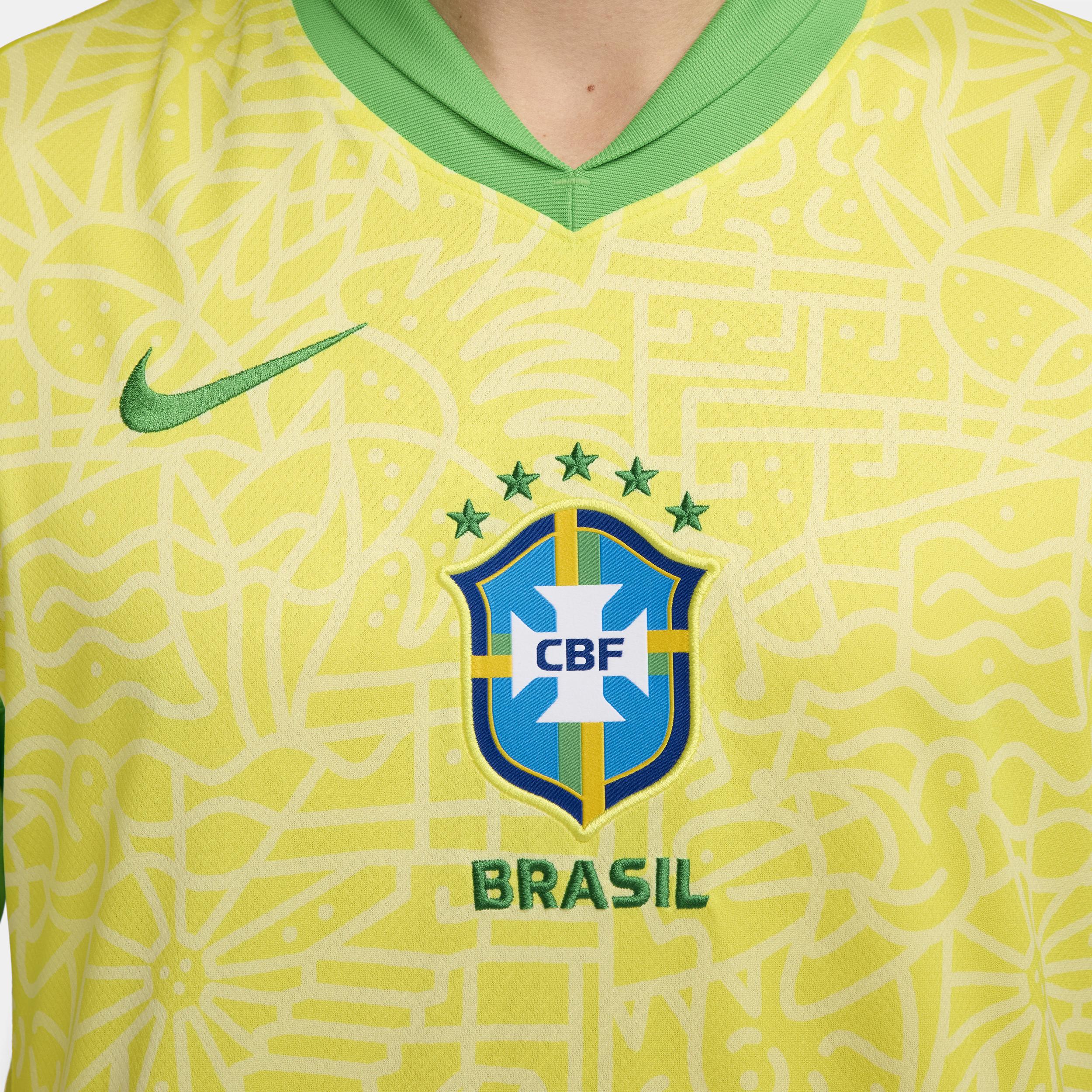 Brazil 2024 Stadium Home Nike Mens Dri-FIT Soccer Replica Jersey | FJ4284-706 Product Image