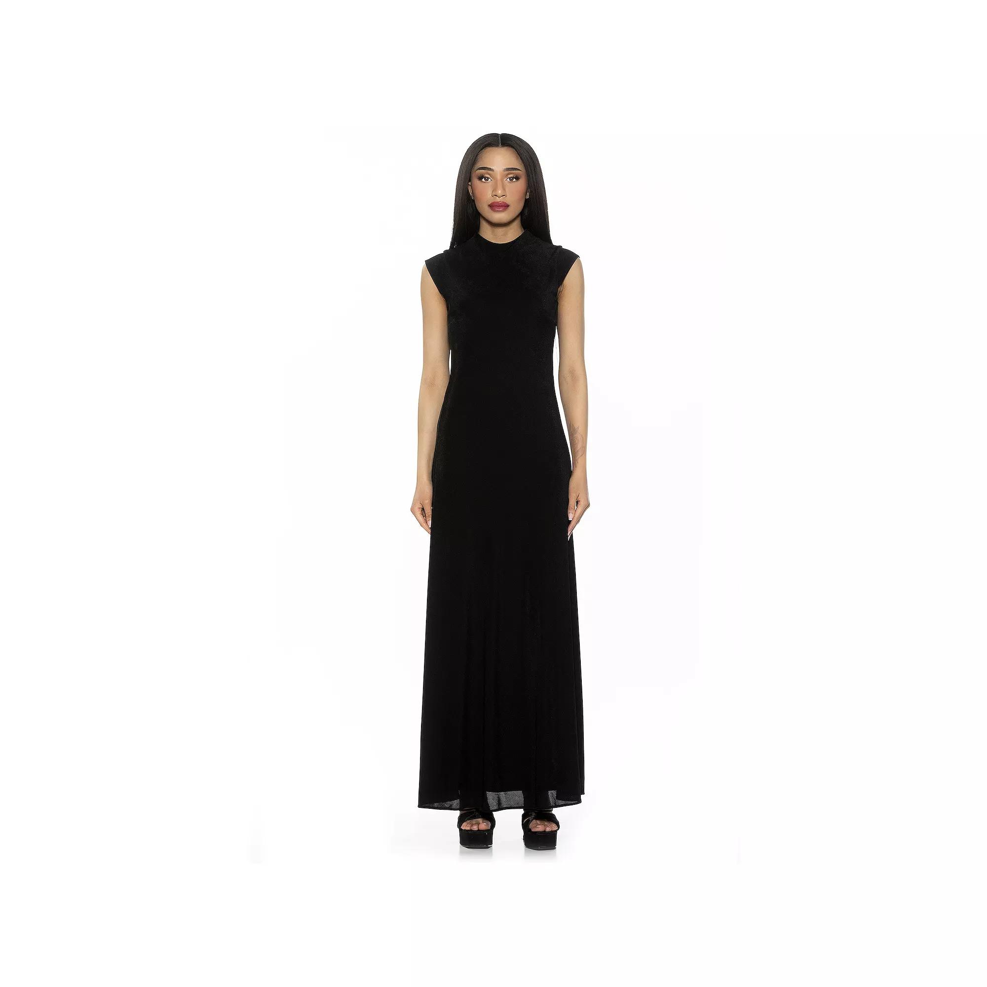 Women's ALEXIA ADMOR Nalani Mockneck Maxi Dress,  Product Image