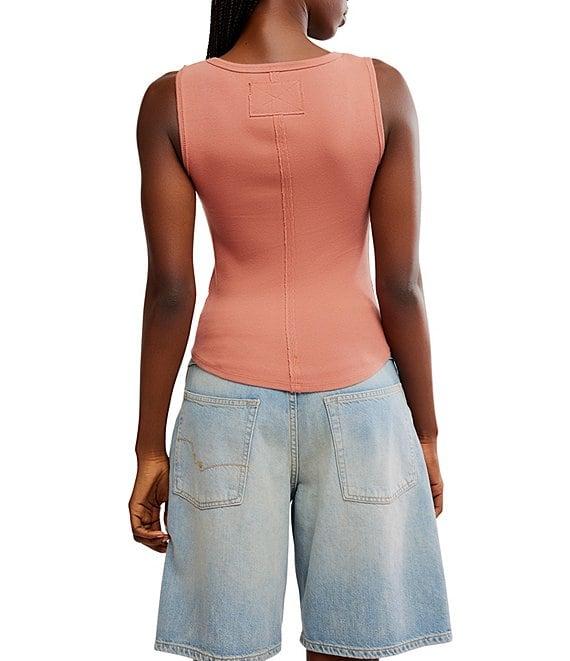 Free People Hummingbird Square Neck Sleeveless Tank Top Product Image