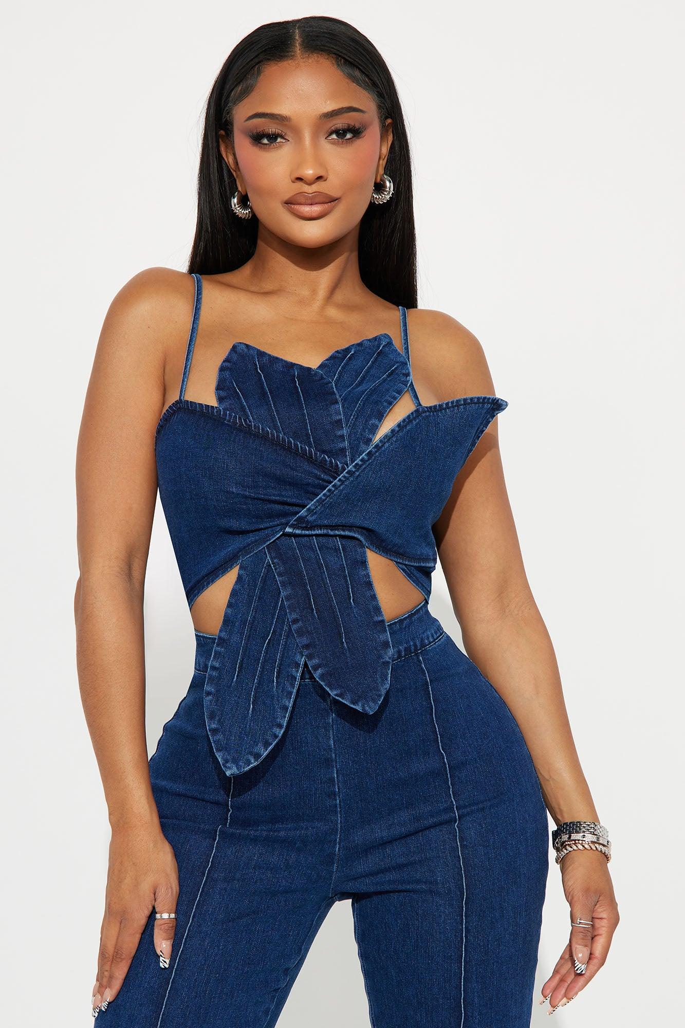 Daisy Dreams Denim Jumpsuit - Denim Female Product Image