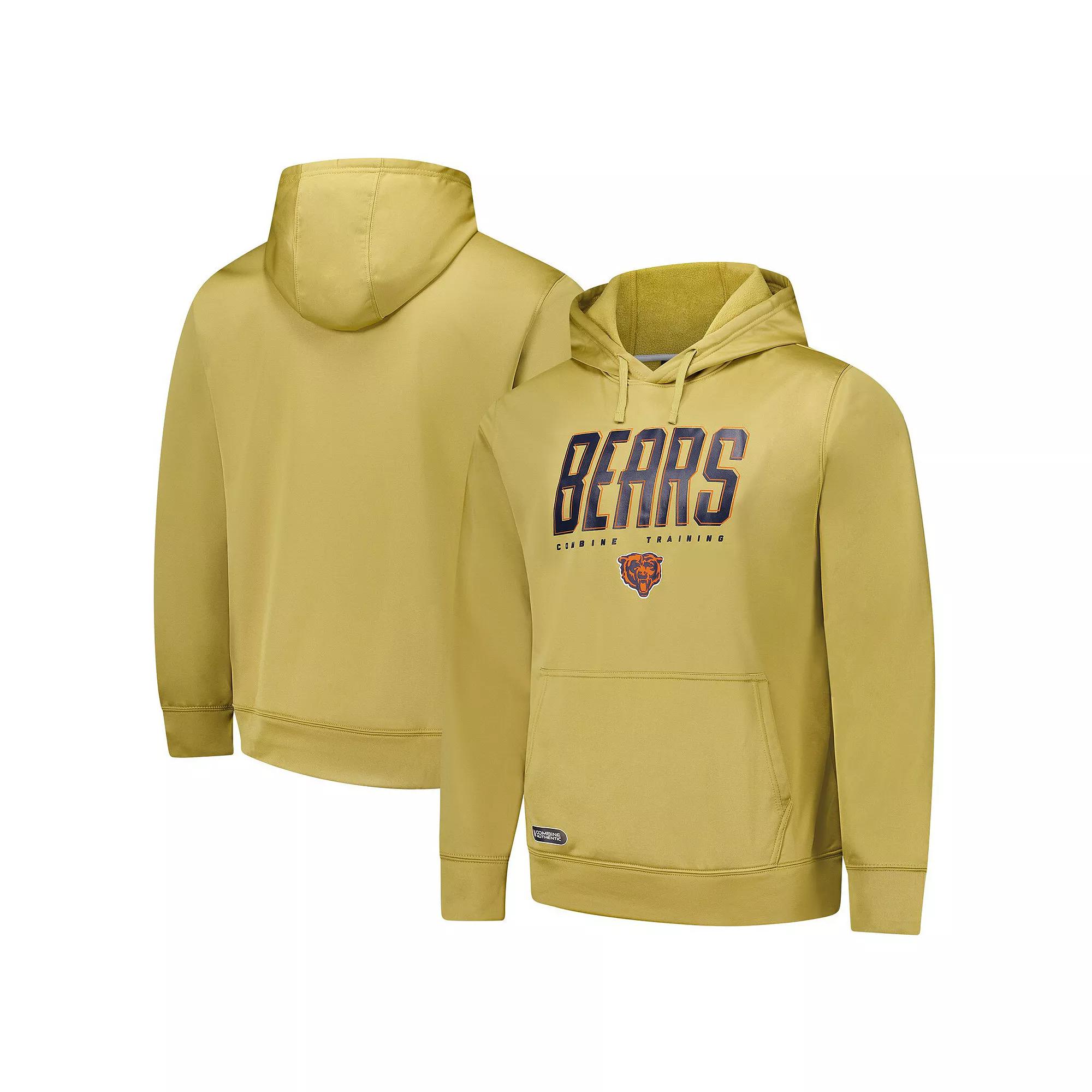 Men's Gold Chicago Bears Top Ranked Pullover Hoodie, Size: Medium Product Image