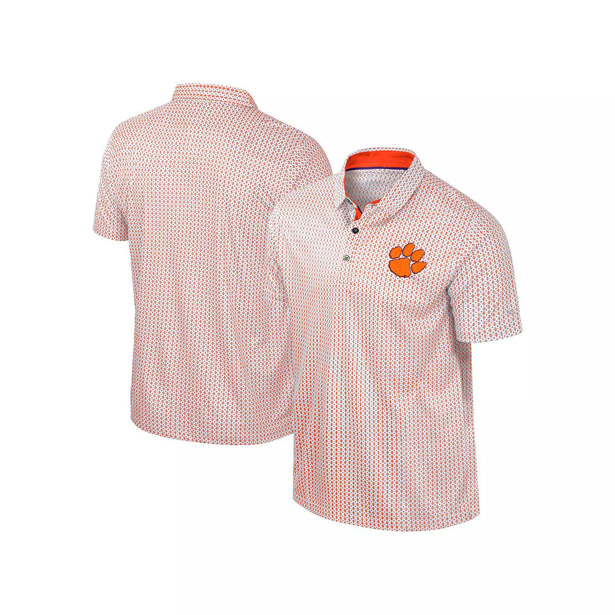 Men's Colosseum Orange Clemson Tigers Big & Tall Marty Rival Polo, Size: 2XB Product Image