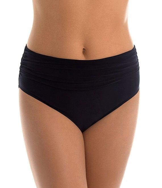 Magicsuit Solid Jersey Brief Shirred Swim Bottom Product Image