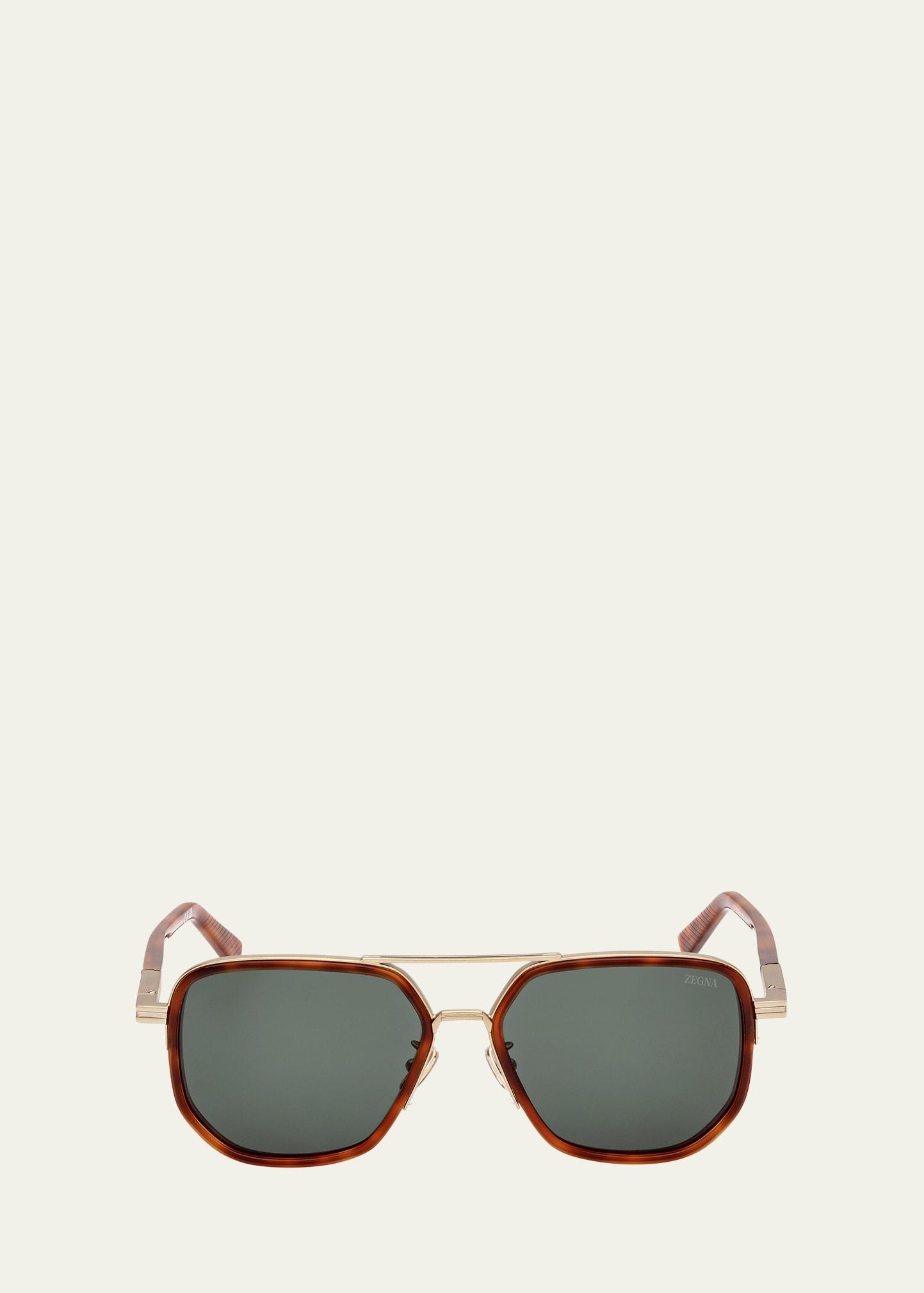 Mens Metal Square Sunglasses Product Image