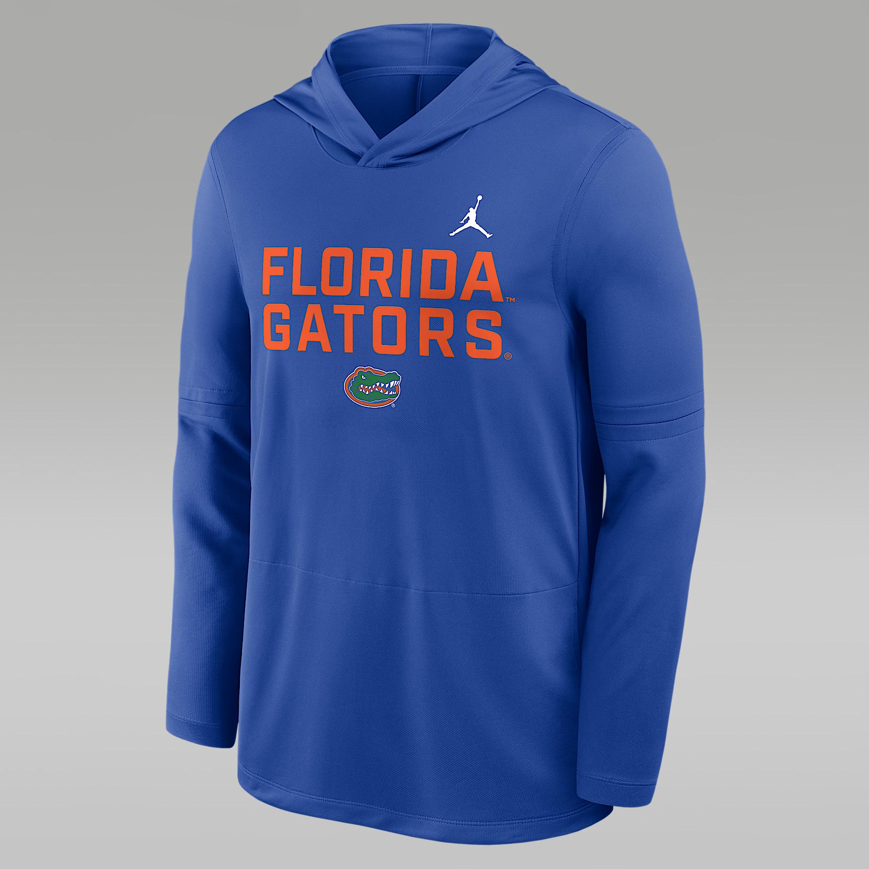 Mens Florida Sideline Jordan Brand Dri-FIT College Long-Sleeve Hooded Top | 0JB900AUFN-7XL Product Image