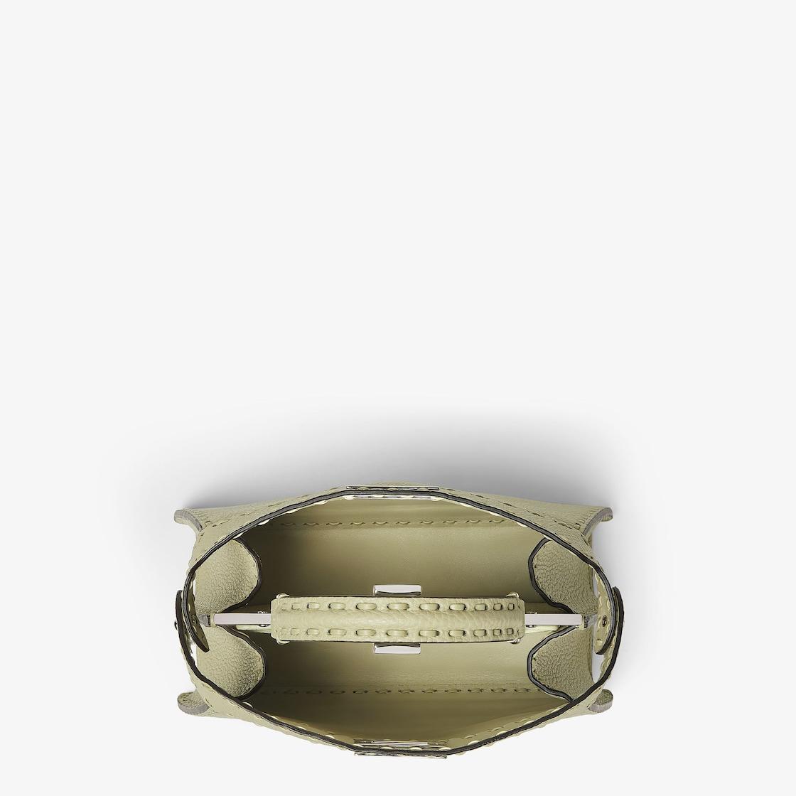 Peekaboo ISeeU SmallSage green Selleria bag with 556 hand-sewn topstitches Product Image