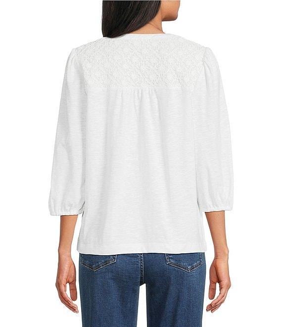Westbound V-Neck 3/4 Sleeve Top Product Image