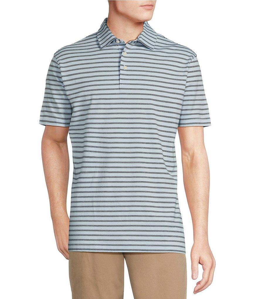 Cremieux Blue Label Stripe Short Sleeve Polo Shirt Product Image
