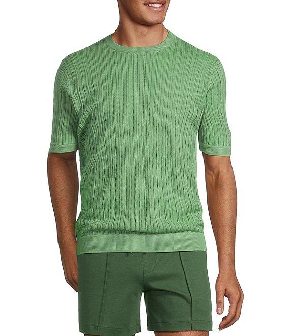 Murano From The Garden Collection Textured Knit Short Sleeve T-Shirt Product Image