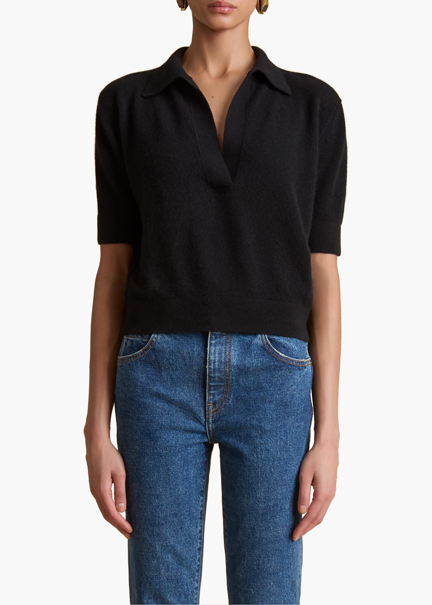 Shrunken Jo Sweater in Black Product Image