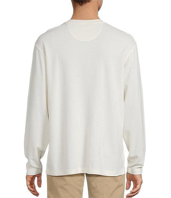 Roundtree & Yorke Long Sleeve Solid Waffle Henley Shirt Product Image
