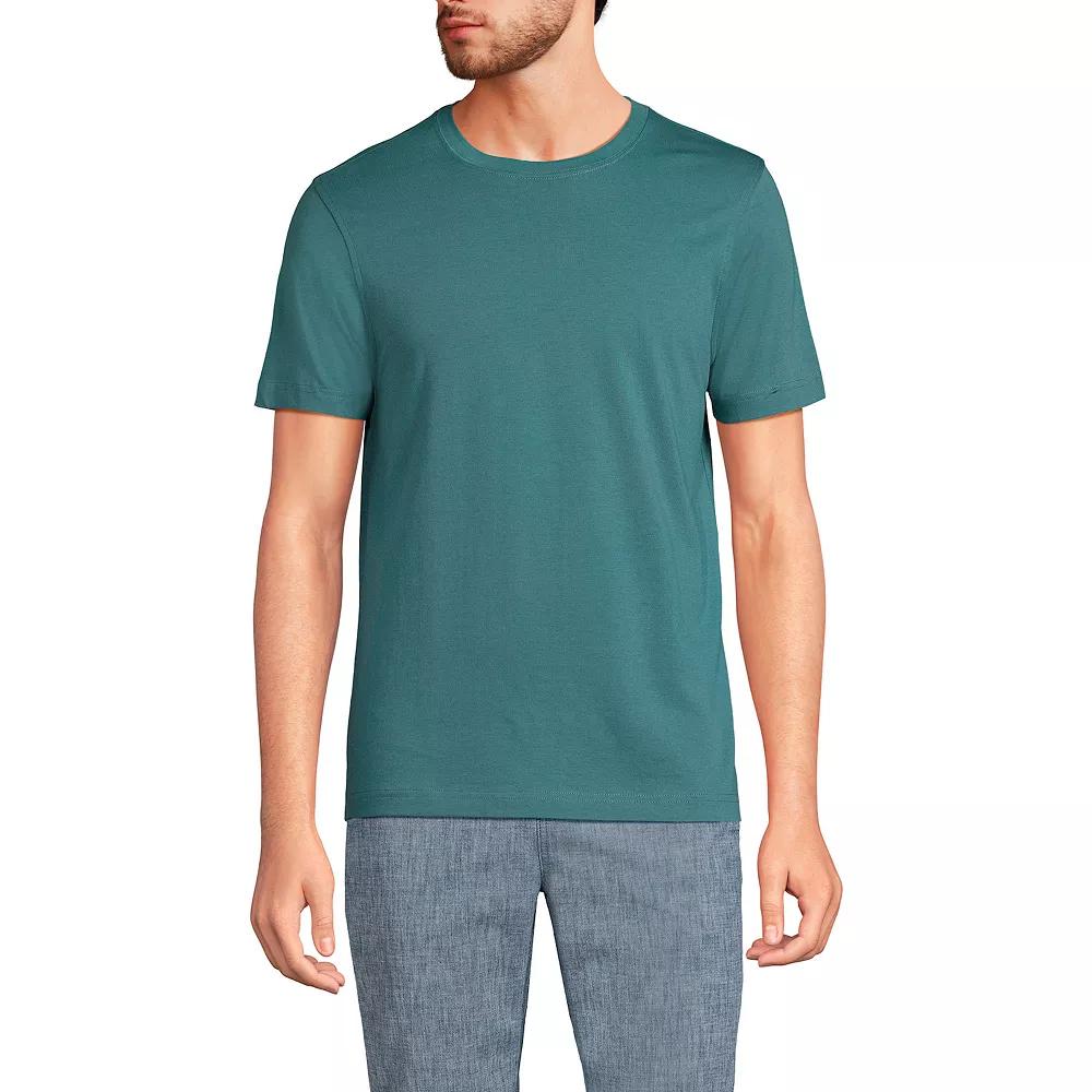 Men's Lands' End Supima Crewneck Tee,  Product Image