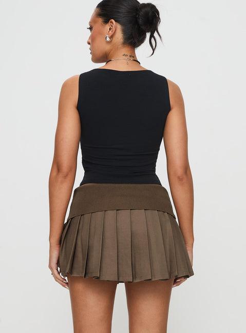 Fantasies Pleated Mini Skort Grey Product Image