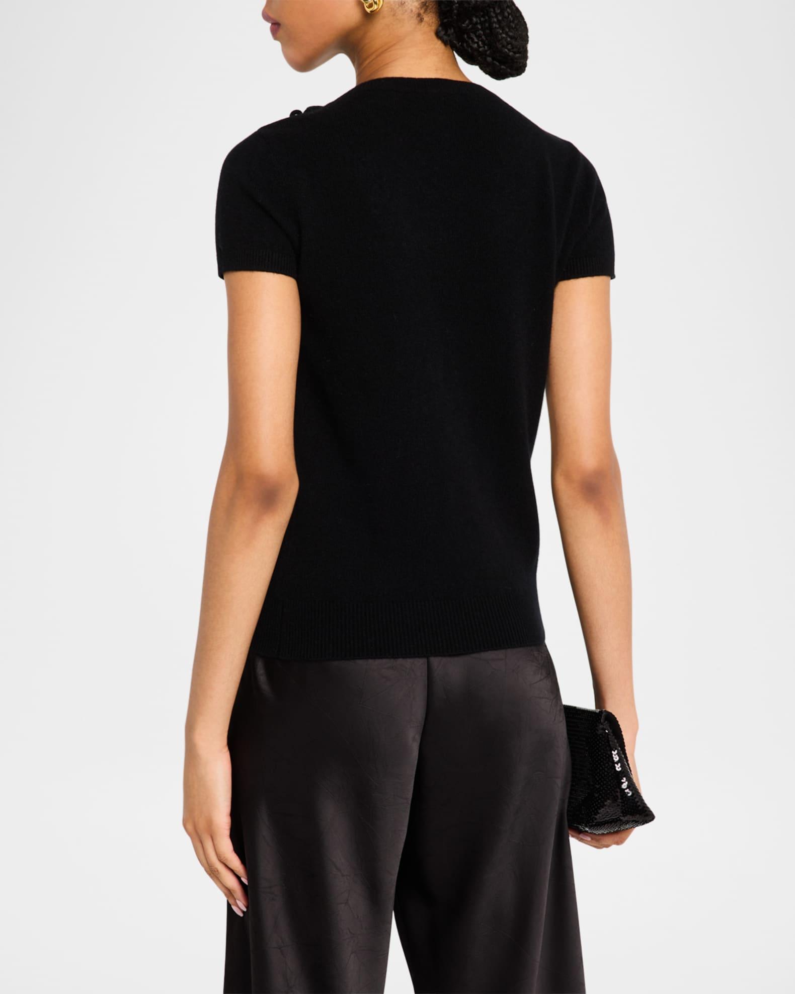 Cashmere Loop & Rhinestone Crewneck Product Image