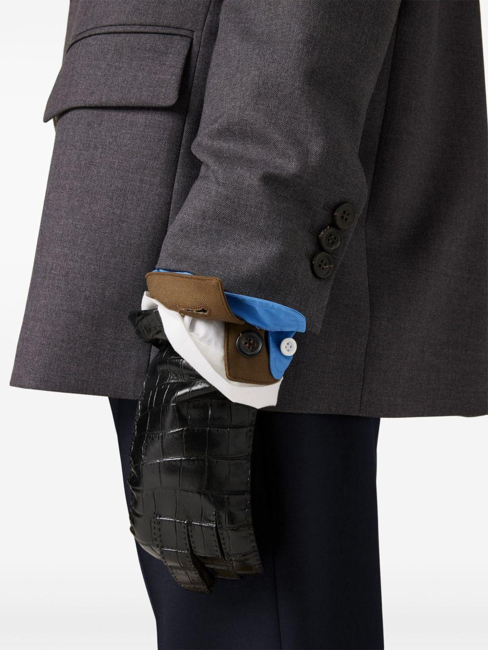 single-breasted gabardine blazer Product Image