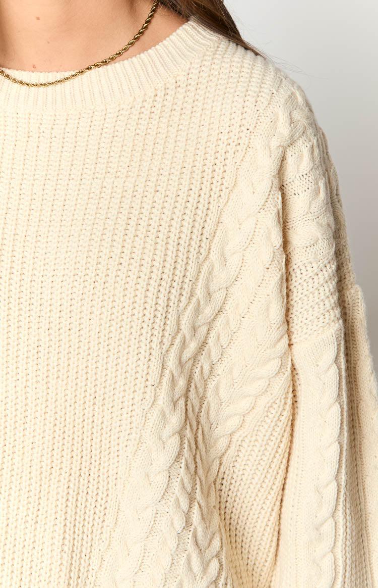 Alex Cream Oversized Sweater Product Image