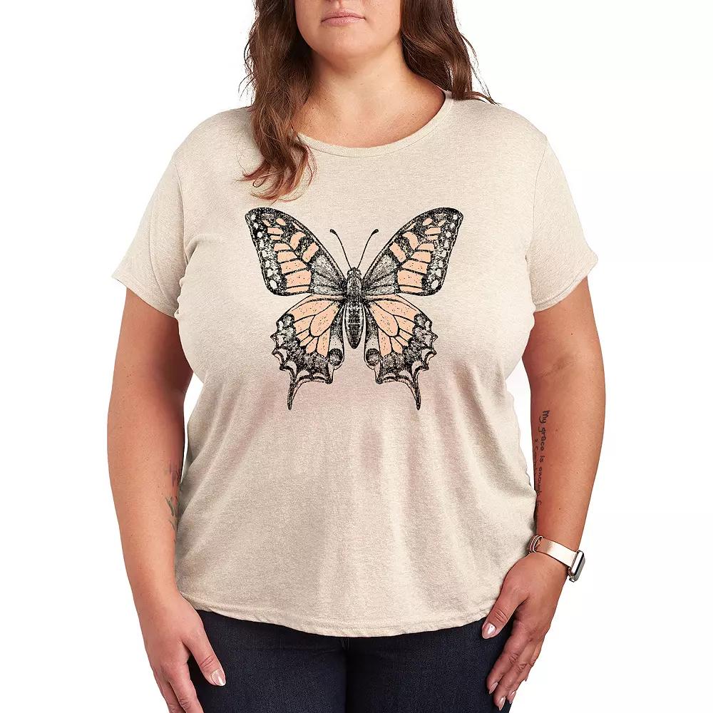 Plus Swallowtail Butterfly Graphic Tee, Women's,  Product Image