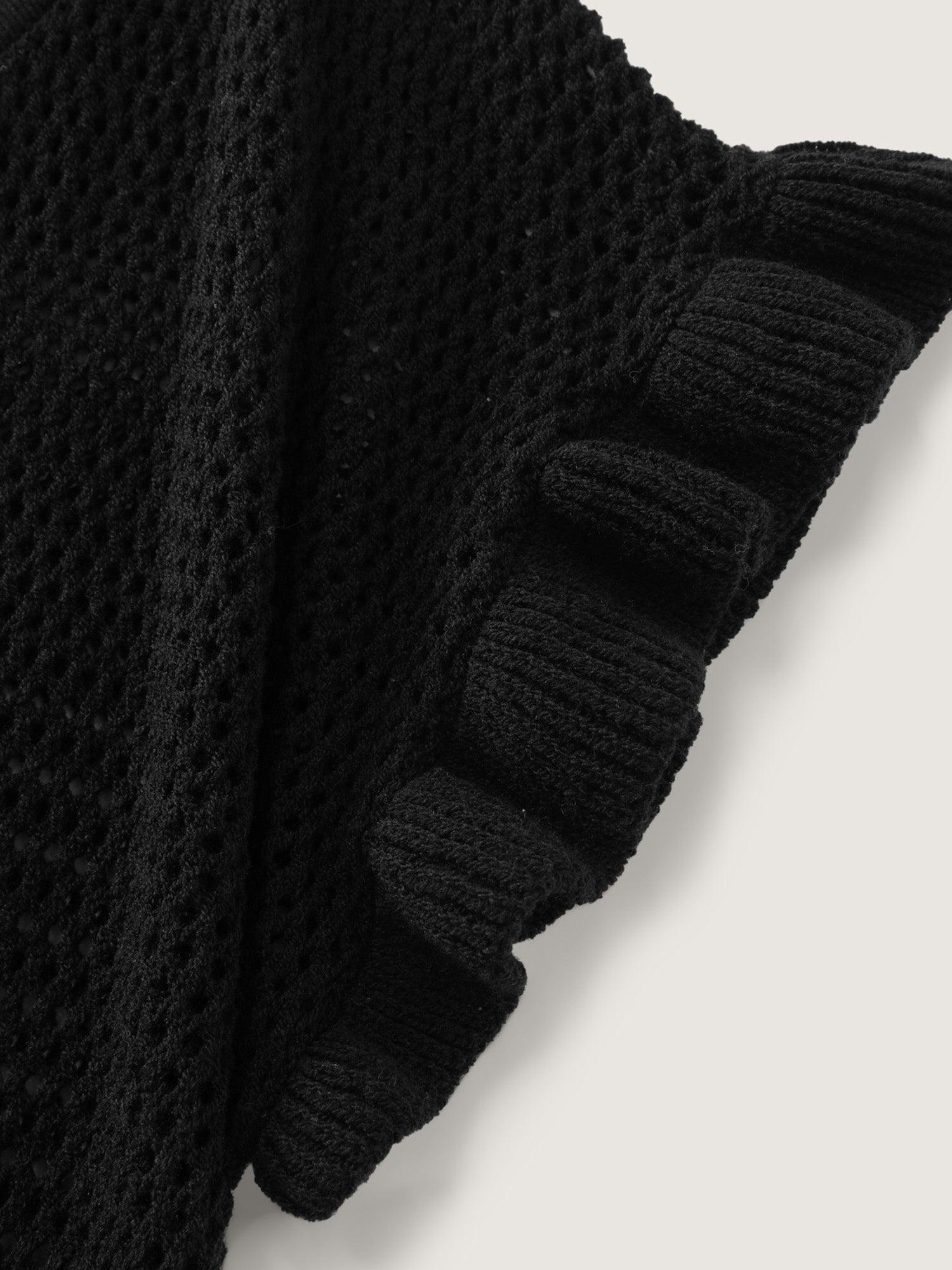 Cut-Out Ruffled Sleeve Swim Cover-Up Female Product Image