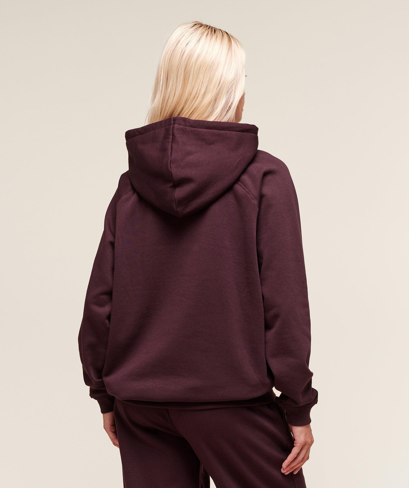 Gymshark Training Oversized Fleece Hoodie - Cherry Purple Female Product Image