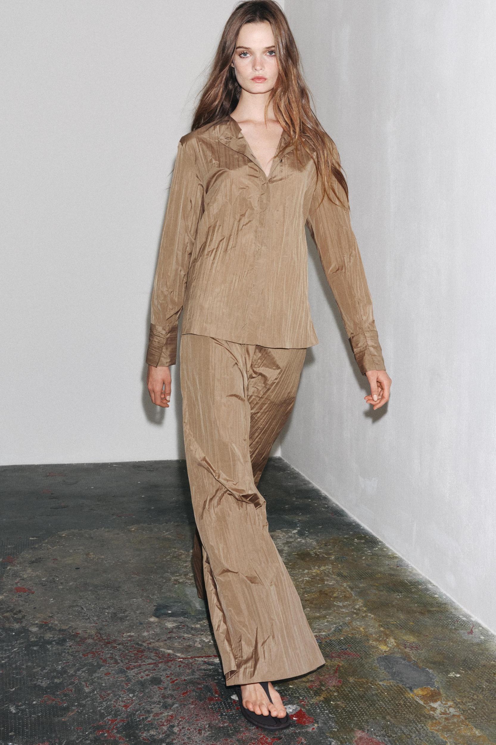 ZW COLLECTION PLEATED PALAZZO PANTS Product Image