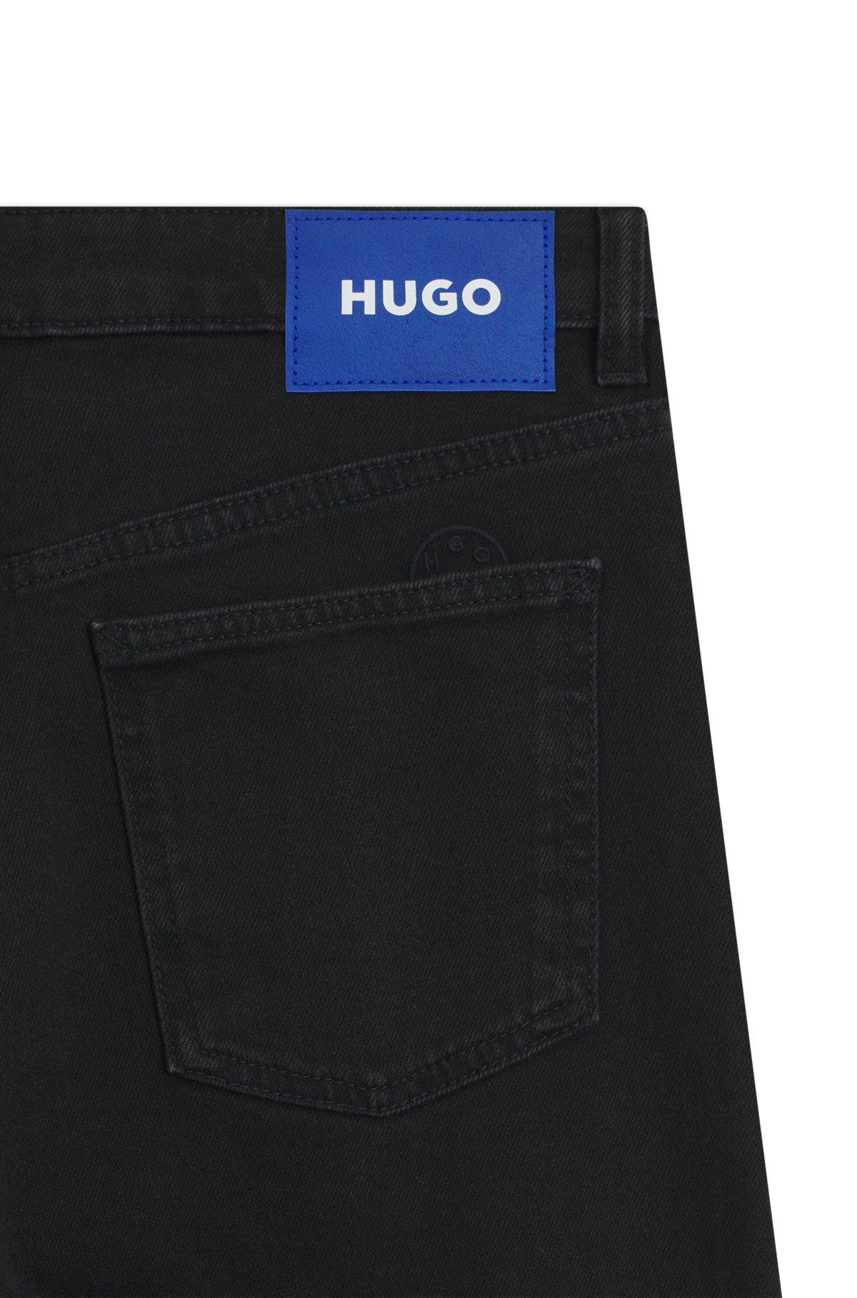Slim-fit jeans in black stretch denim Product Image