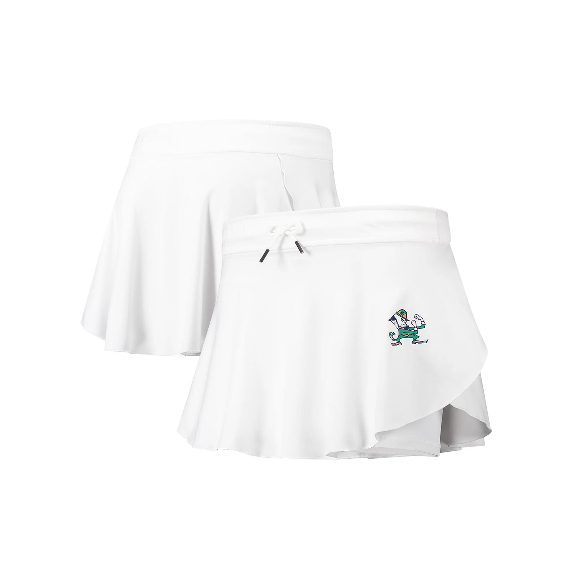 Women's Under Armour White Notre Dame Fighting Irish Gameday Split Soft Skort, Size: Medium Product Image