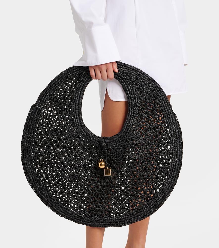 Le Rond Spiaggia raffia shoulder bag Product Image