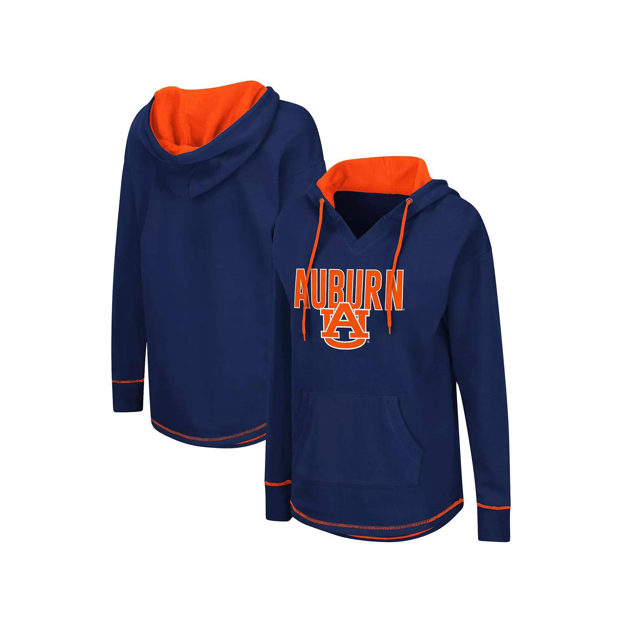 Women's Colosseum Navy Auburn Tigers Tunic Pullover Hoodie, Size: Medium, Blue Product Image